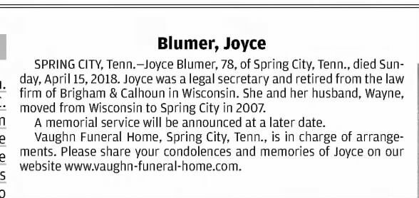 Clipping from Wisconsin State Journal